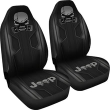 Load image into Gallery viewer, Jeep Skull Black Car Seat Covers Car Accessories Ci220602-10