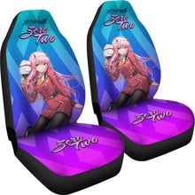 Load image into Gallery viewer, Zero Two Anime Car Seat Covers EDM Style Ci0724