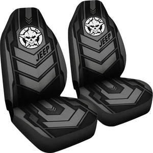 Jeep Skull Black Car Seat Covers Car Accessories Ci220602-19