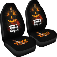 Load image into Gallery viewer, Horror Movie Car Seat Covers | Michael Myers Knife Pumpkin Face Seat Covers Ci090721