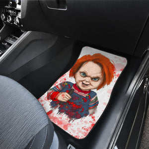 Chucky Blood Horror Film Halloween Minimal Car Floor Mats Horror Movie Car Accessories Ci091421