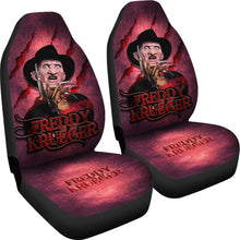 Load image into Gallery viewer, Horror Movie Car Seat Covers | Freddy Krueger Claw Red Theme Seat Covers Ci082621