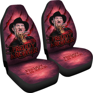 Horror Movie Car Seat Covers | Freddy Krueger Claw Red Theme Seat Covers Ci082621