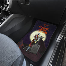 Load image into Gallery viewer, Nightmare Before Christmas Cartoon Car Floor Mats - Jack Skellington Hugging Sally On RIP Night Car Mats Ci092804