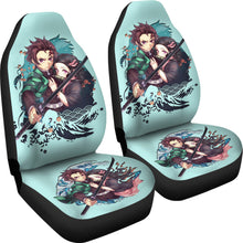 Load image into Gallery viewer, Tanjiro &amp; Nezuko Car Seat Covers Demon Slayer Anime Seat Covers Ci0606
