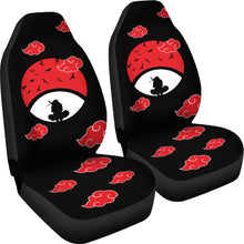Load image into Gallery viewer, Naruto Anime Car Seat Covers - Itachi Moon Sitting Uchiha Symbol Akatsuki Cloud Seat Covers Ci101601