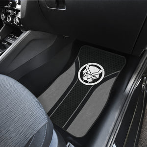 Black Panther Logo Car Floor Mats Custom For Fans Ci230103-05a