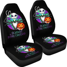 Load image into Gallery viewer, Nightmare Before Christmas Cartoon Car Seat Covers | Jack Skellington With Pumpkin Artwork Seat Covers Ci100705