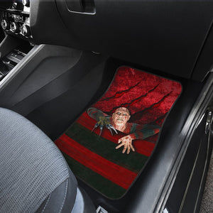 Horror Movie Car Floor Mats | Freddy Krueger On The Edge Car Mats Ci082721