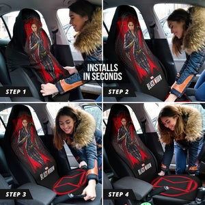 Black Widow Natasha Car Seat Covers Car Accessories Ci220526-05