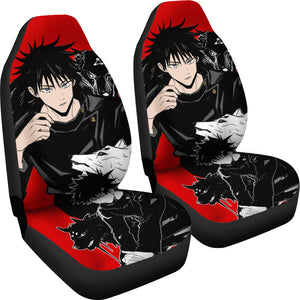 Megumi Fushiguro Car Seat Covers Jujutsu KaiSen Anime Fan Gift Ci0607