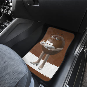 M&M Brown Chocolate Funny Car Floor Mats Car Accessories Ci220525-06