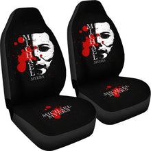 Load image into Gallery viewer, Horror Movie Car Seat Covers | Michael Myers Half White Face Seat Covers Ci090921