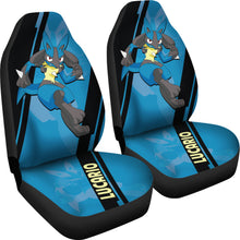 Load image into Gallery viewer, Lucario Pokemon Car Seat Covers Style Custom For Fans Ci230118-05