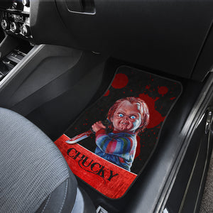 Chucky Child's Play Blood Horror Film Halloween Car Floor Mats Horror Movie Car Accessories Ci091121