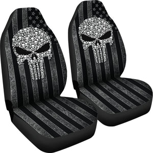 The Punisher American Flag Car Seat Covers Car Accessories Ci220819-03