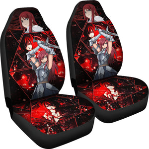 Erza Scarlet Fairy Tail Car Seat Covers Anime Car Accessories Custom For Fans Ci22060101