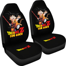 Load image into Gallery viewer, Goku Jump Dragon Ball Black Car Seat Covers Ci0728
