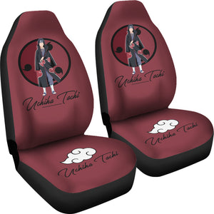 Itachi Akatsuki Red Seat Covers Naruto Anime Car Seat Covers Ci102102