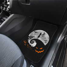 Load image into Gallery viewer, Nightmare Before Christmas Cartoon Car Floor Mats | Jack And Salyy Holding Hands Silhouette On Hill Car Mats Ci092503