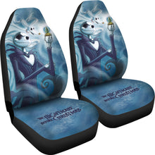 Load image into Gallery viewer, Nightmare Before Christmas Cartoon Car Seat Covers - Jack Holding Snowball With Zero Dog Seat Covers Ci092901