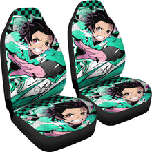 Load image into Gallery viewer, Kamado Tanjiro Angry Car Seat Covers Anime Demon Slayer Chapters Seat Covers Ci0605