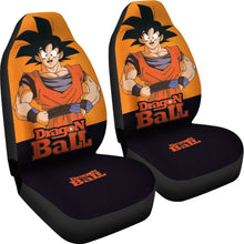 Load image into Gallery viewer, Dragon Ball Anime Car Seat Covers | Smiling Son Goku Orange Seat Covers Ci100804