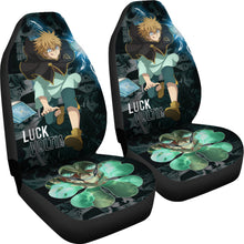 Load image into Gallery viewer, Black Clover Car Seat Covers Luck Voltia Black Clover Car Accessories Fan Gift Ci122003