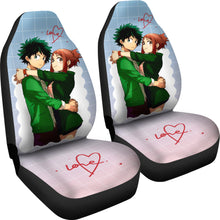 Load image into Gallery viewer, Ochaco Uraraka &amp; Deku Love My Hero Academia Car Seat Covers Anime Seat Covers Ci0617