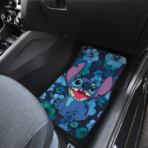 Stitch Car Floor Mats Hawaii Flowers Car Accessories Ci221108-01a