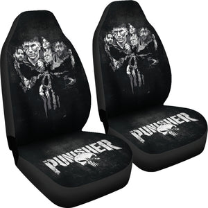 The Punisher Grunge Car Seat Covers Car Accessories Ci220819-05