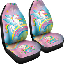 Load image into Gallery viewer, Unicorn Colorful Car Seat Covers Custom For Car Ci230131-01