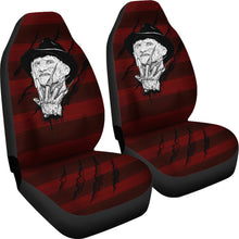 Load image into Gallery viewer, Horror Movie Car Seat Covers | Freddy Krueger With Glove Artwork Seat Covers Ci082721