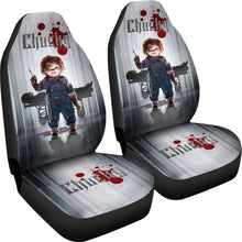 Load image into Gallery viewer, Chucky Horror Movie Iron Car Seat Covers Chucky Horror Film Car Accesories Ci091121Chucky Horror Movie Car Seat Covers Chucky Horror Film Car Accesories Ci091121