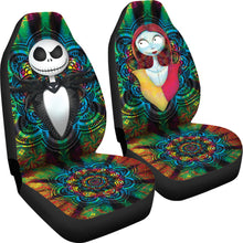 Load image into Gallery viewer, Jack Skellington Sally Car Seat Covers Spider Web Colorful Car Accessories Ci220921-03