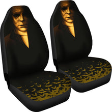 Load image into Gallery viewer, Horror Movie Car Seat Covers | Michael Myers Half Face Flying Bats Seat Covers Ci090821