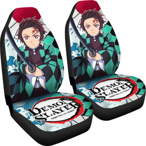 Demon Slayer Anime Car Seat Covers Demon Slayer Kamado Tanjiro Car Accessories Fan Gift Ci123102