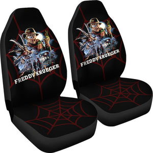 Horror Movie Car Seat Covers | Freddy Krueger Movie Scene Horror Night Seat Covers Ci082621