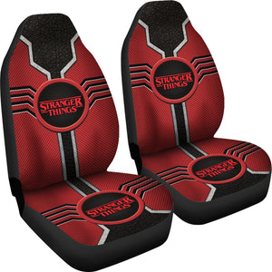 Stranger Things Logo Car Seat Covers Custom For Fans Ci230110-06