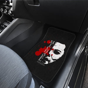 Horror Movie Car Floor Mats | Michael Myers Half White Face Car Mats Ci090921