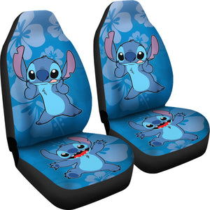 Stitch Car Seat Covers Stitch Hawaii Flowers Car Accessories Ci221108-05