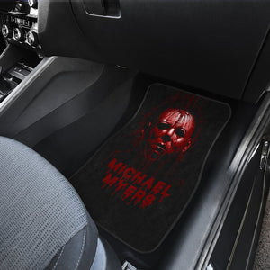 Horror Movie Car Floor Mats | Michael Myers Bleeding Red Face Car Mats Ci090621