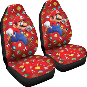 Super Mario Car Seat Covers Custom For Fans Ci221219-03