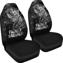 Load image into Gallery viewer, Horror Movie Car Seat Covers | Freddy Krueger Portrait Black White Seat Covers Ci083021