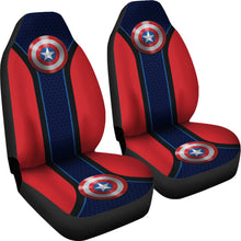 Load image into Gallery viewer, Captain American Logo Car Seat Covers Custom For Fans Ci221228-07