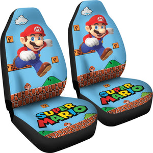 Super Mario Car Seat Covers Custom For Fans Ci221219-02