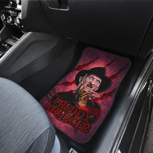 Load image into Gallery viewer, Horror Movie Car Floor Mats | Freddy Krueger Claw Red Theme Car Mats Ci082621