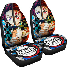 Load image into Gallery viewer, Demon Slayer Anime Car Seat Covers Demon Slayer Kamado Tanjiro Car Accessories Fan Gift Ci123104