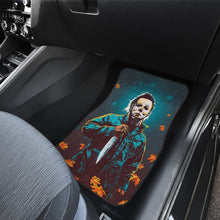 Load image into Gallery viewer, Horror Movie Car Floor Mats | Michael Myers In Forest Leaves Patterns Car Mats Ci090221