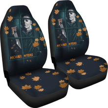 Load image into Gallery viewer, Horror Movie Car Seat Covers | Michael Myers Window Maple Leaf Patterns Seat Covers Ci090421